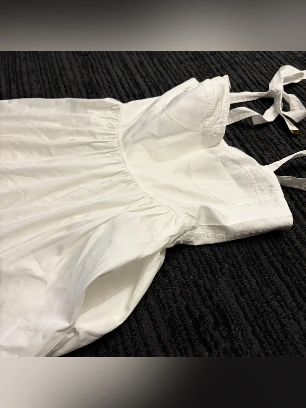 Karina Grimaldi Rio Corset Broderie Anglaise Tie Strap Maxi Dress - Picture 3 of 7